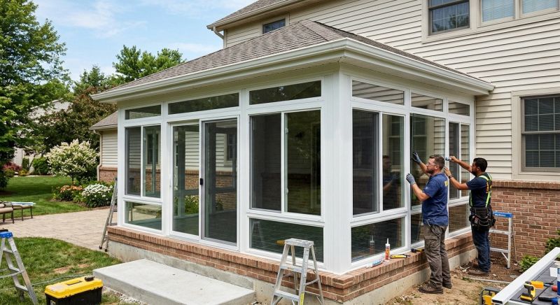 Enclosed Patio Installation